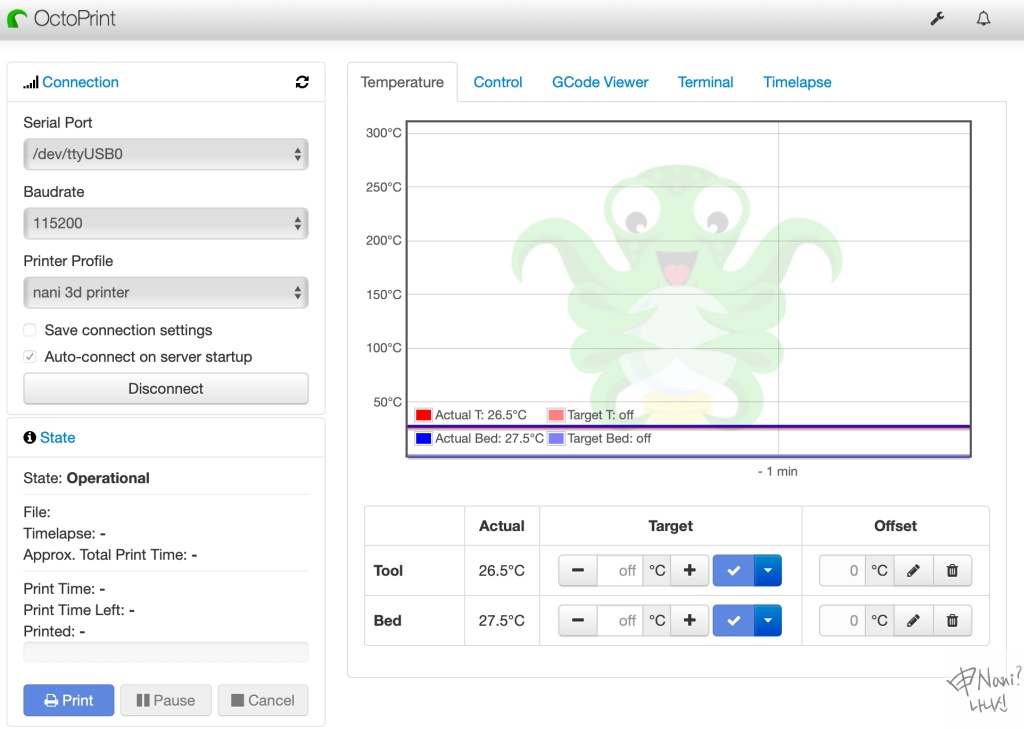 OctoPrint in Docker